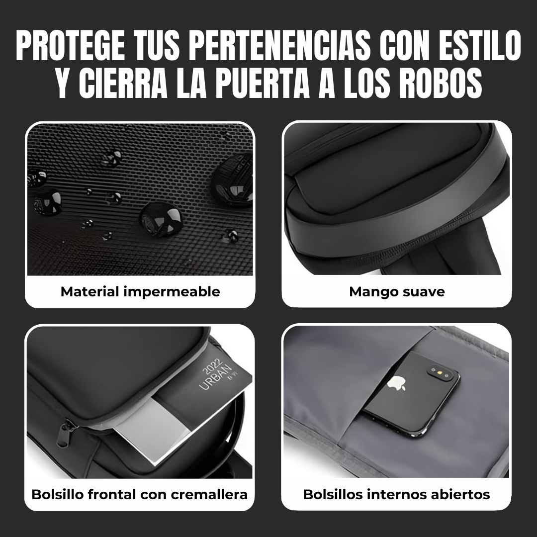 SecureX | Mochila cruzada antirrobo