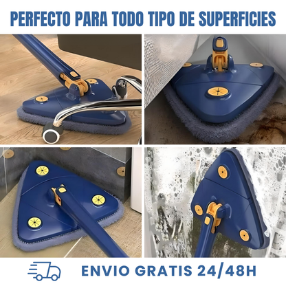 Mopa triangular 360º + 5 Recambios GRATIS