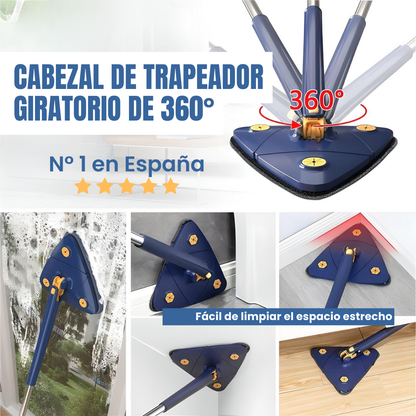 Mopa triangular 360º + 5 Recambios GRATIS